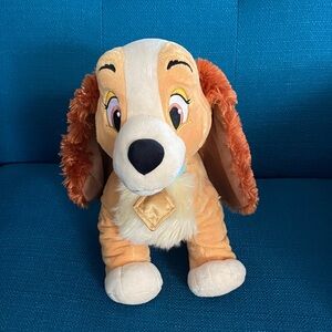 Disney Plush Dog Toy - Tan and Cream